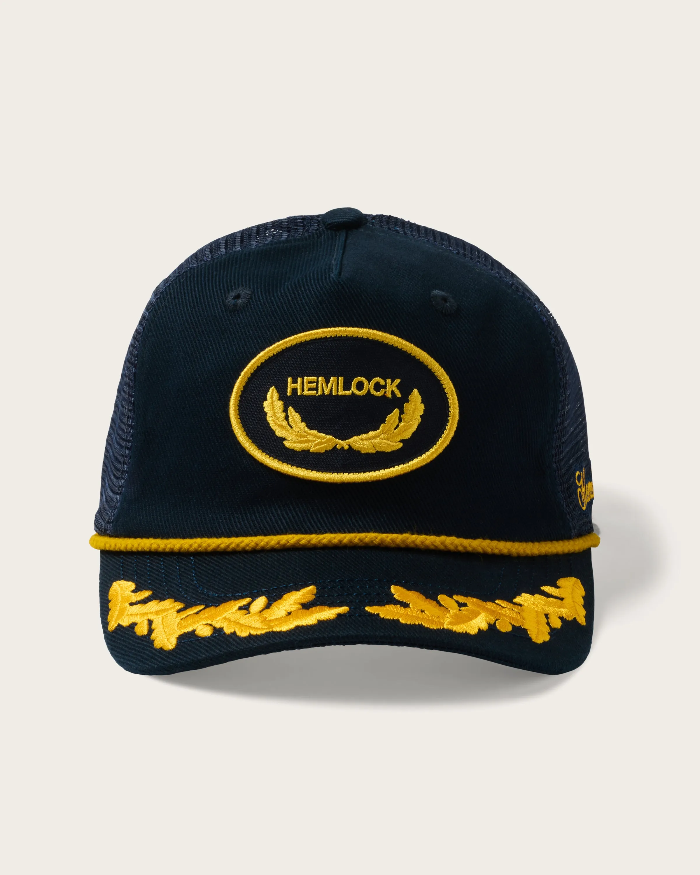 Captain Trucker Hat in Navy sold by Hemlock Hat Co product image thumbnail 5