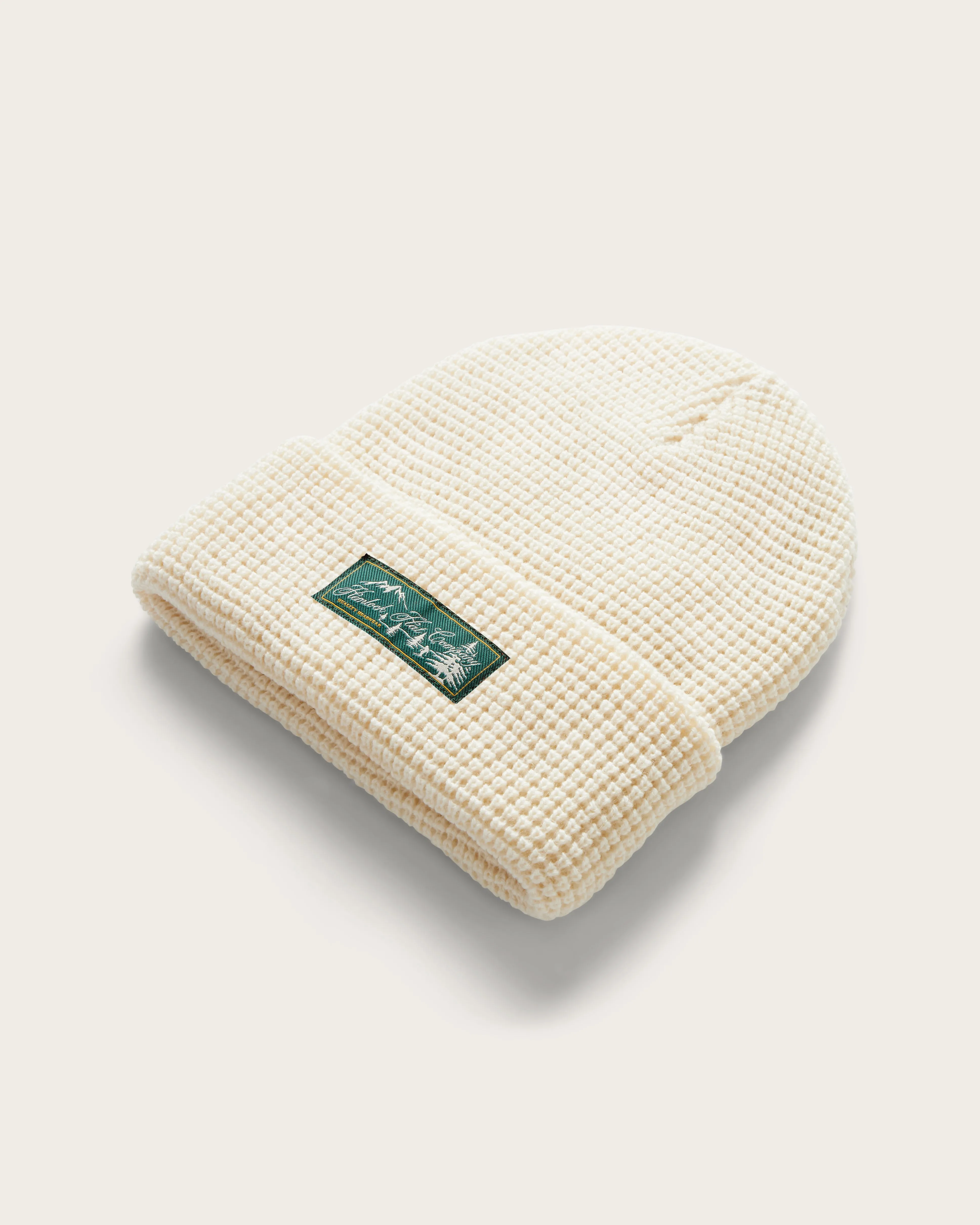 Meadows Waffle Beanie in Chalk sold by Hemlock Hat Co product image thumbnail 2
