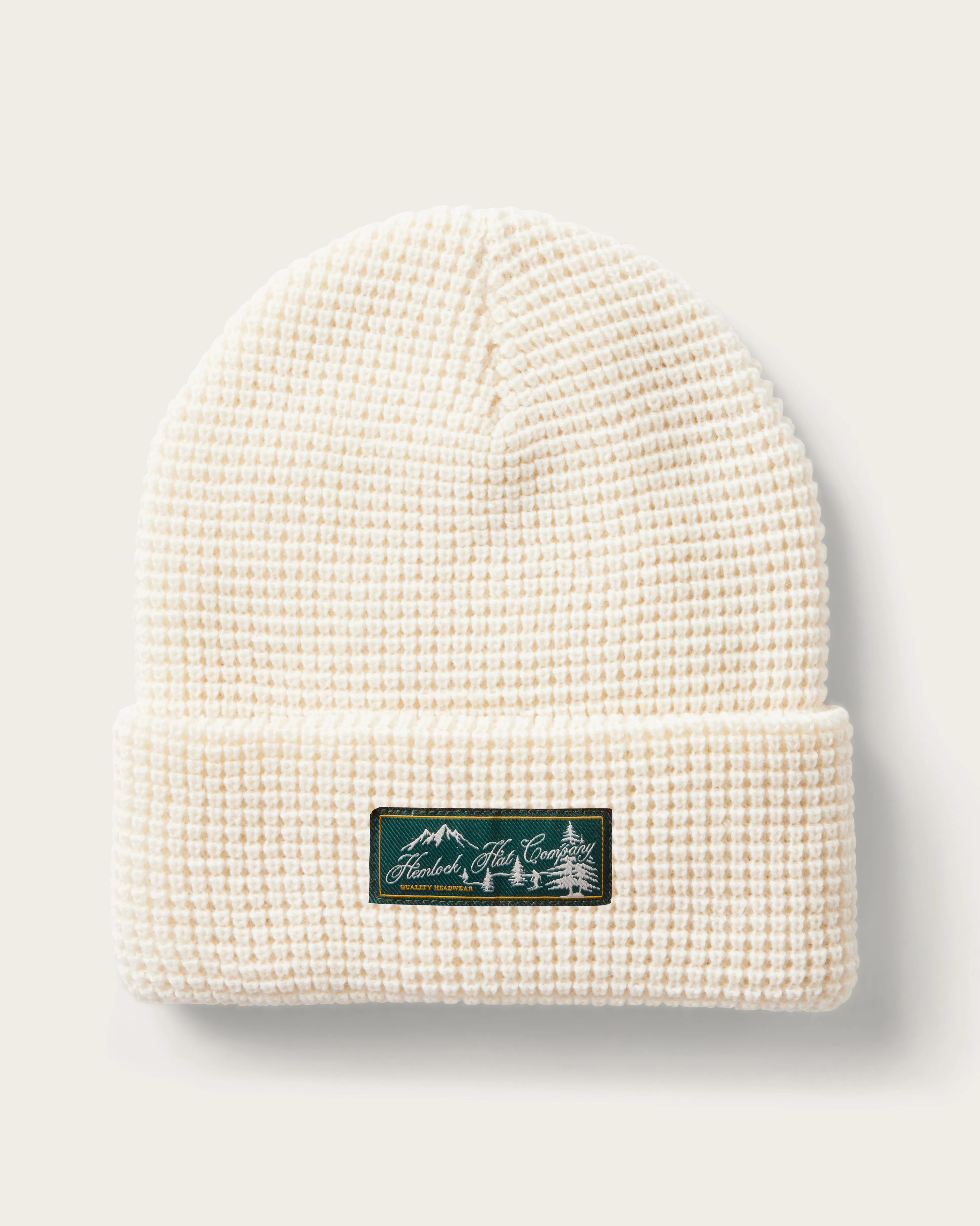 Meadows Waffle Beanie in Chalk sold by Hemlock Hat Co