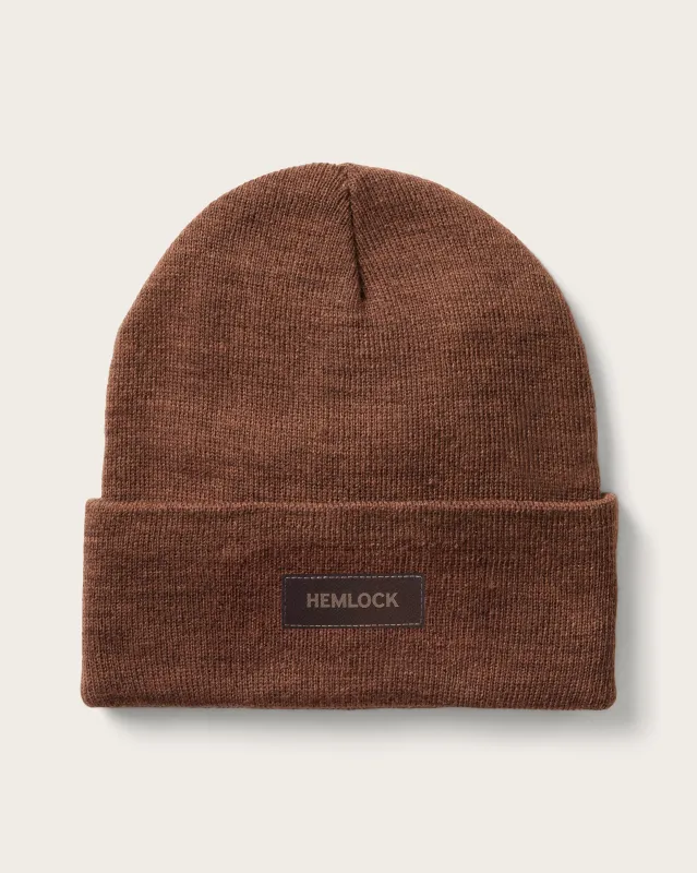 Beacon Beanie in Mocha sold by Hemlock Hat Co