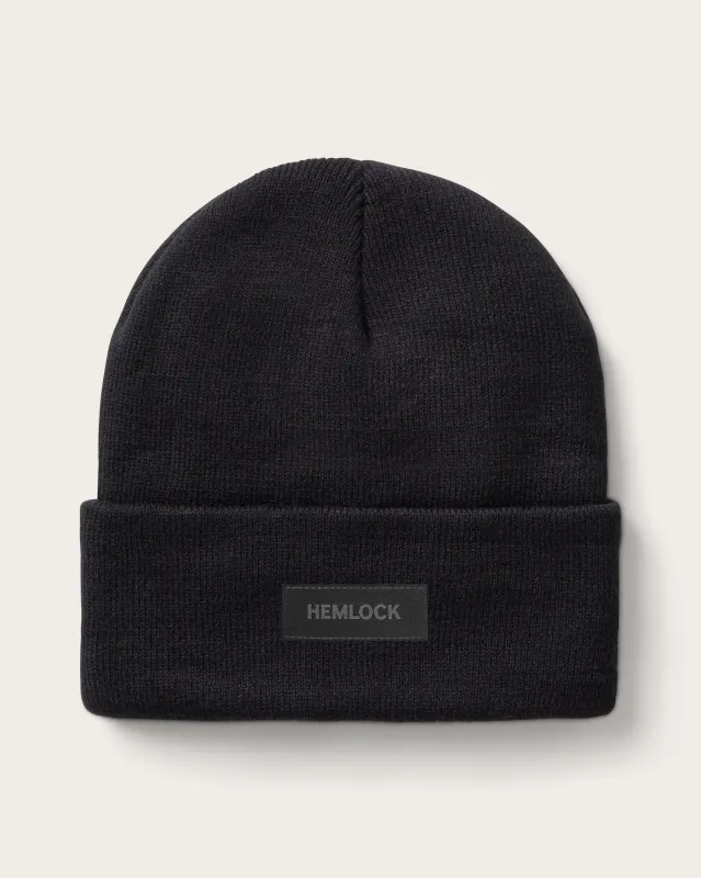 Beacon Beanie in Black sold by Hemlock Hat Co