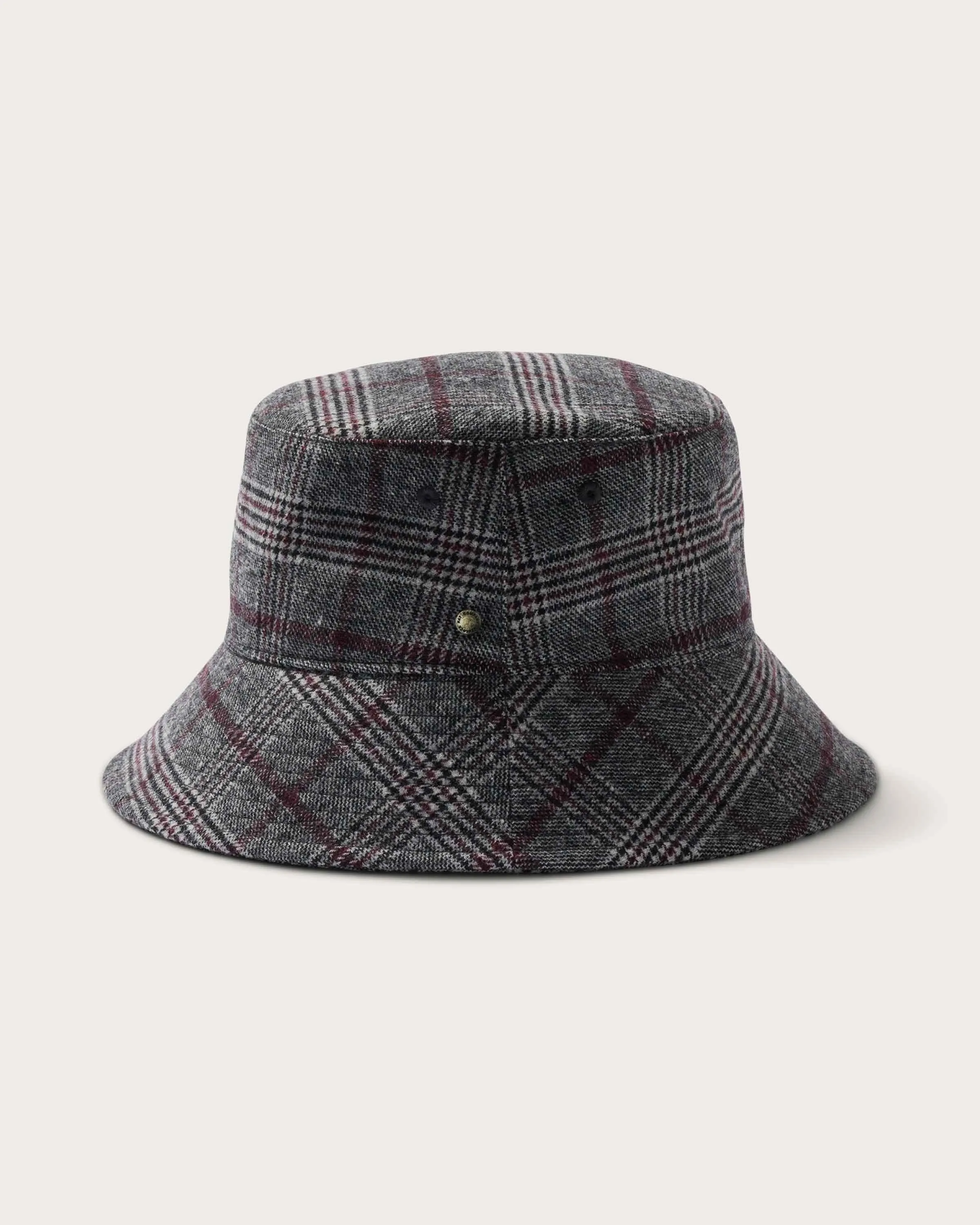 Gable Bucket in Grey & Burgundy sold by Hemlock Hat Co product image thumbnail 4