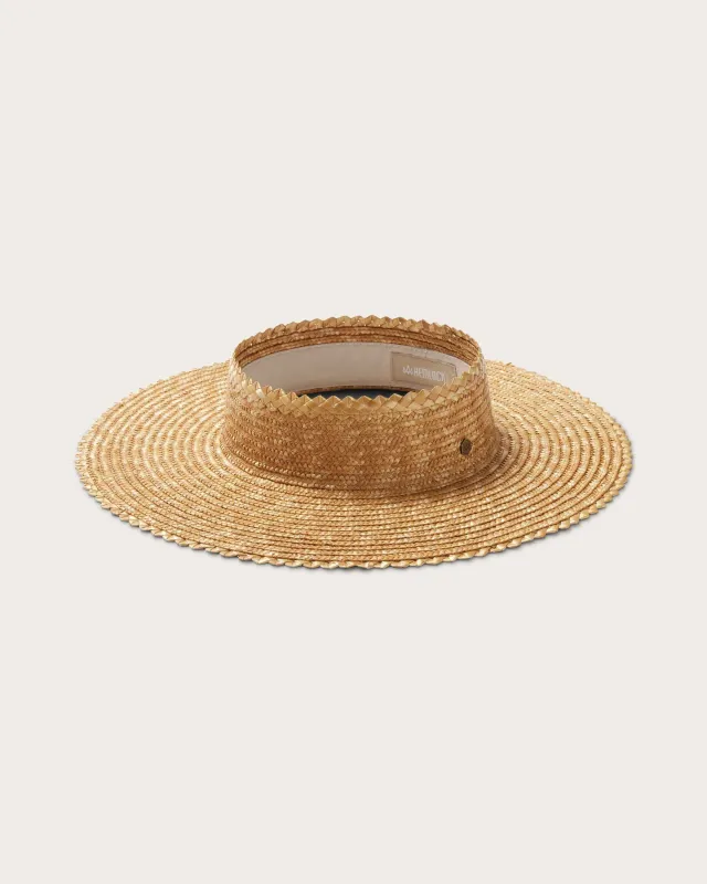 Tropez Visor in Honeycomb made by Hemlock Hat Co