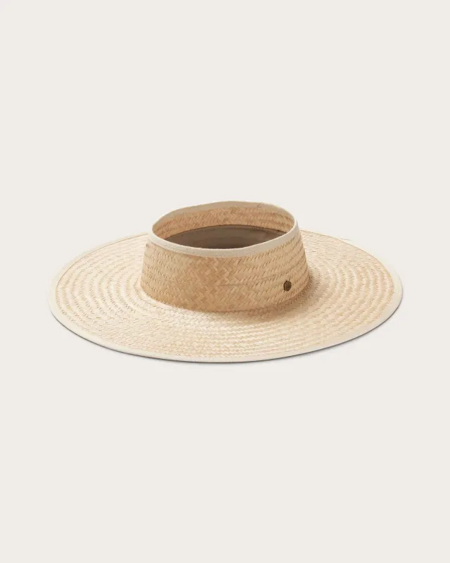 Lucia Visor in Natural sold by Hemlock Hat Co