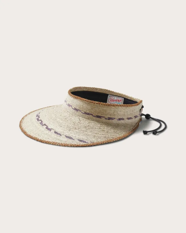 Catalina Visor in Natural made by Hemlock Hat Co