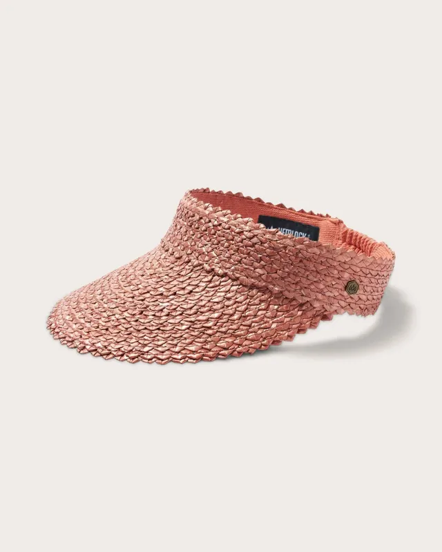 Capri Visor in Rose sold by Hemlock Hat Co
