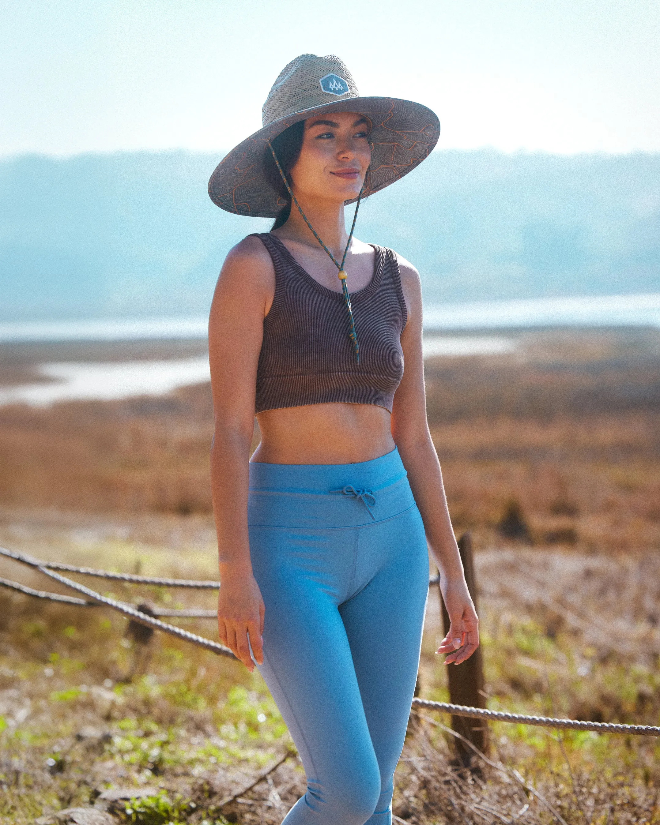 UPF 50+ Lifeguard Straw Hat in Nomad Blue sold by Hemlock Hat Co product image thumbnail 5