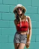 Bali Wide Brim Bucket in Bone sold by Hemlock Hat Co