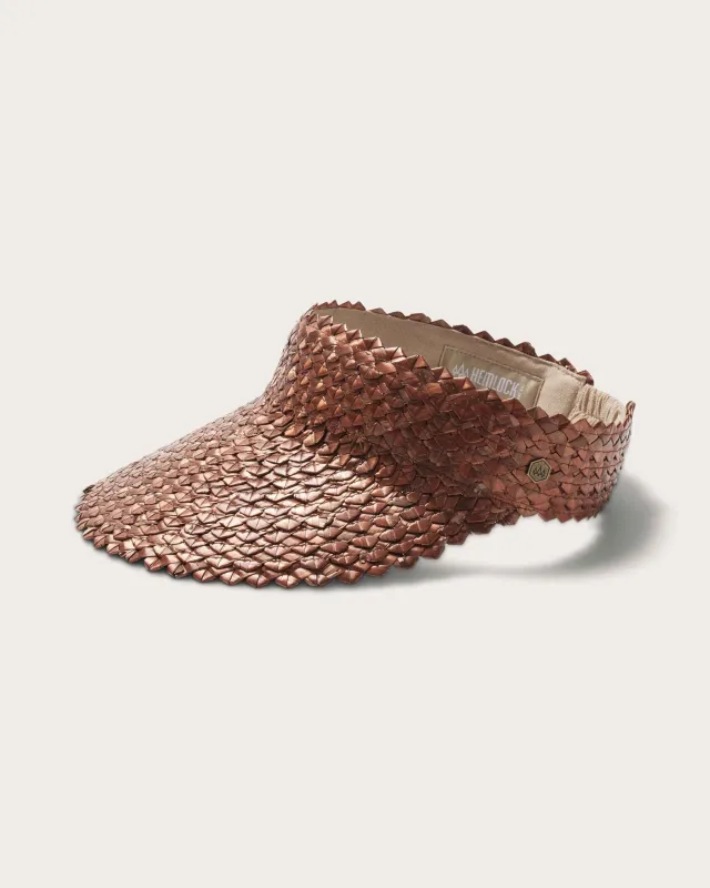 Capri Visor in Copper sold by Hemlock Hat Co