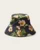 Bali Wide Brim Bucket in Floral sold by Hemlock Hat Co