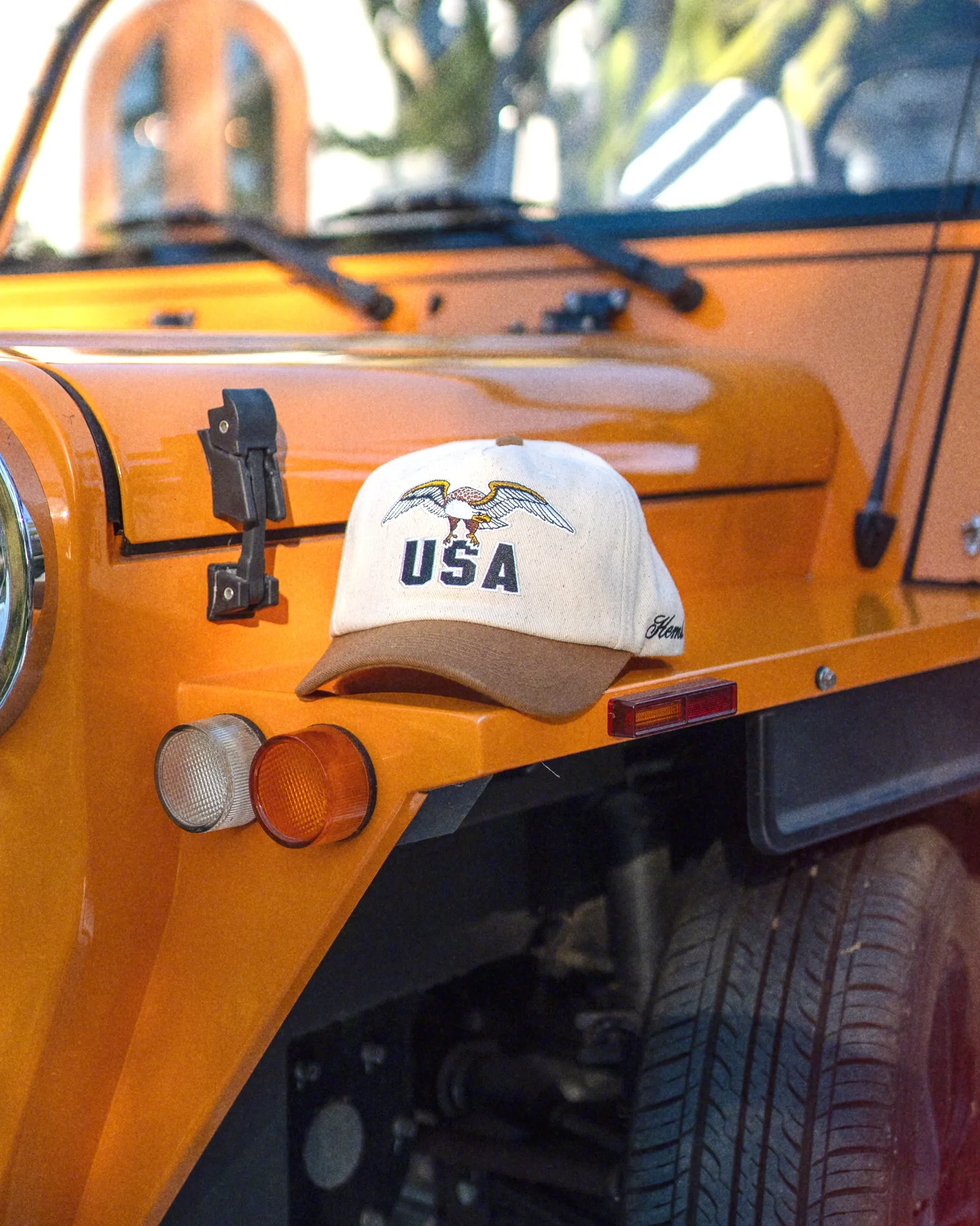 USA Baseball Hat Brown sold by Hemlock Hat Co product image thumbnail 4