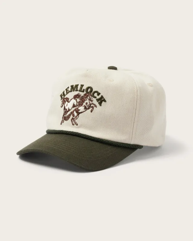Buckin Baseball Hat Green sold by Hemlock Hat Co