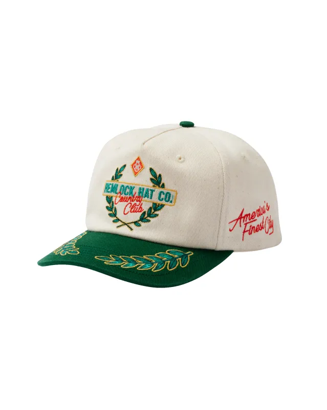 Fairway Baseball Hat Emerald made by Hemlock Hat Co
