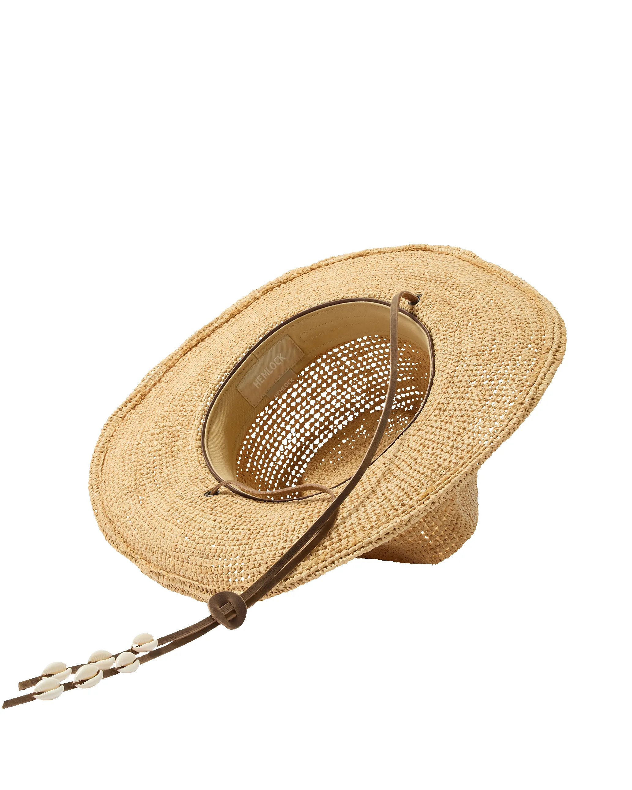 Wynona Packable Raffia Cowboy in Natural sold by Hemlock Hat Co product image thumbnail 3