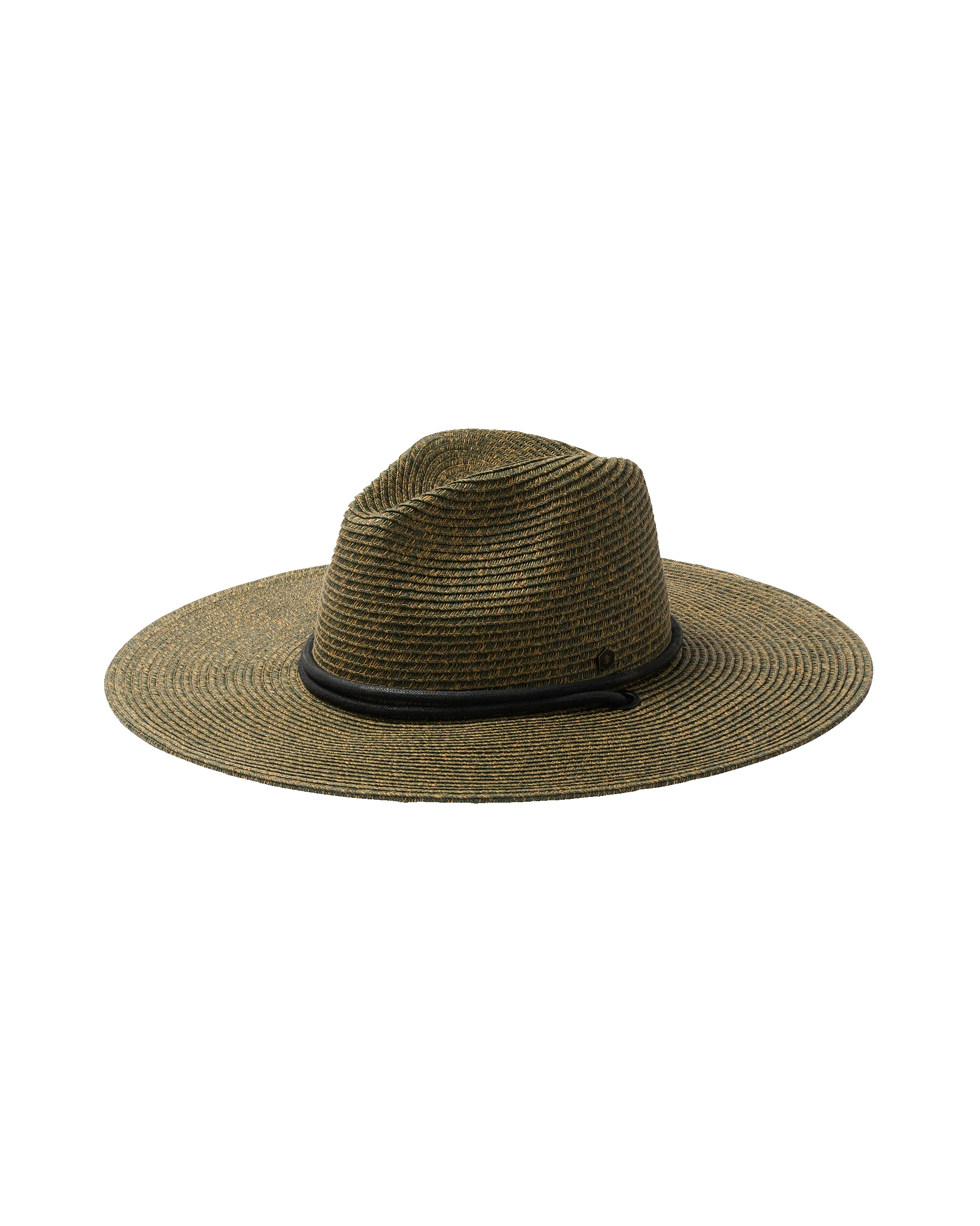 Seaside Packable Fedora in Black & Bronze sold by Hemlock Hat Co