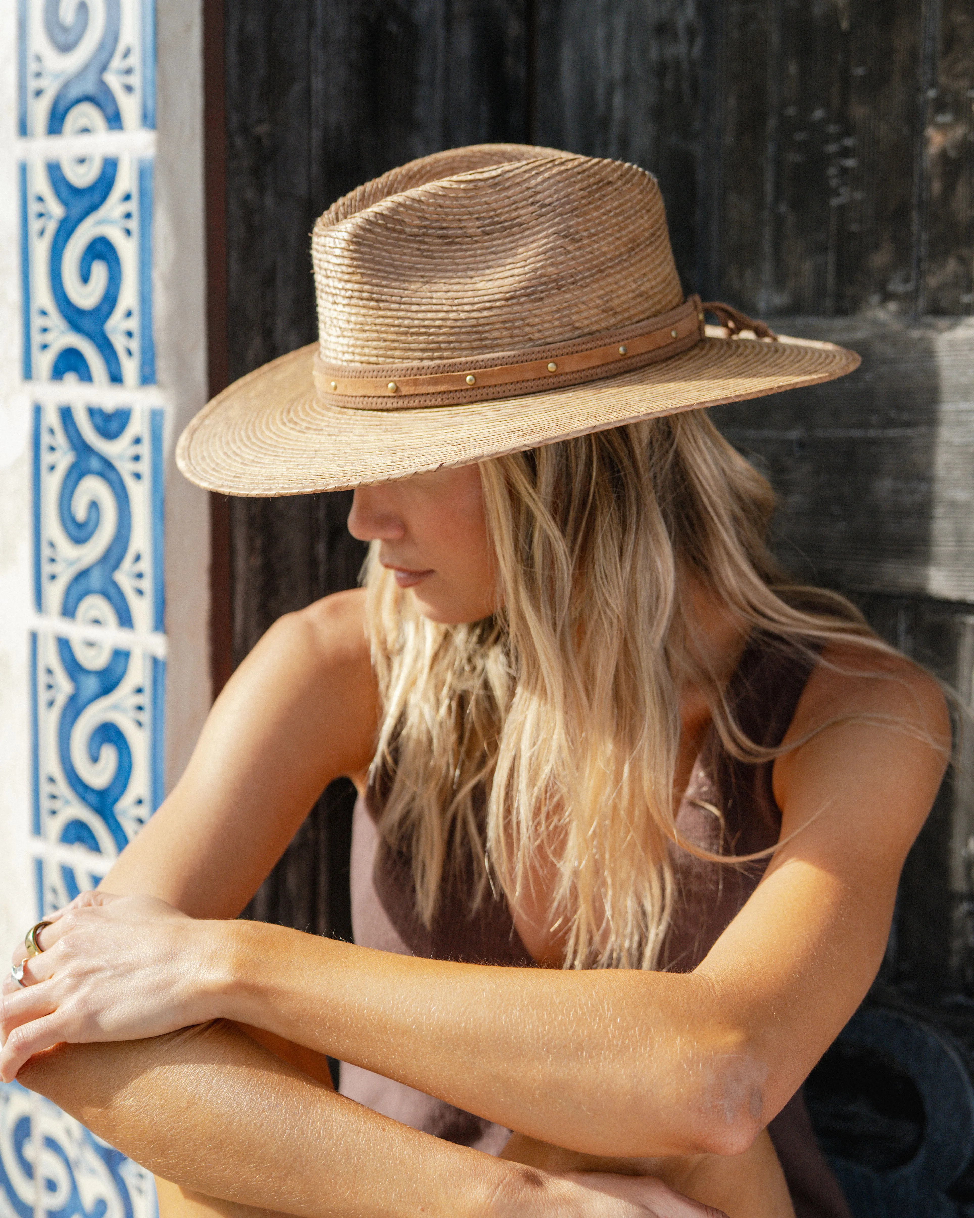 Leather Hat Band in Brown sold by Hemlock Hat Co product image thumbnail 3