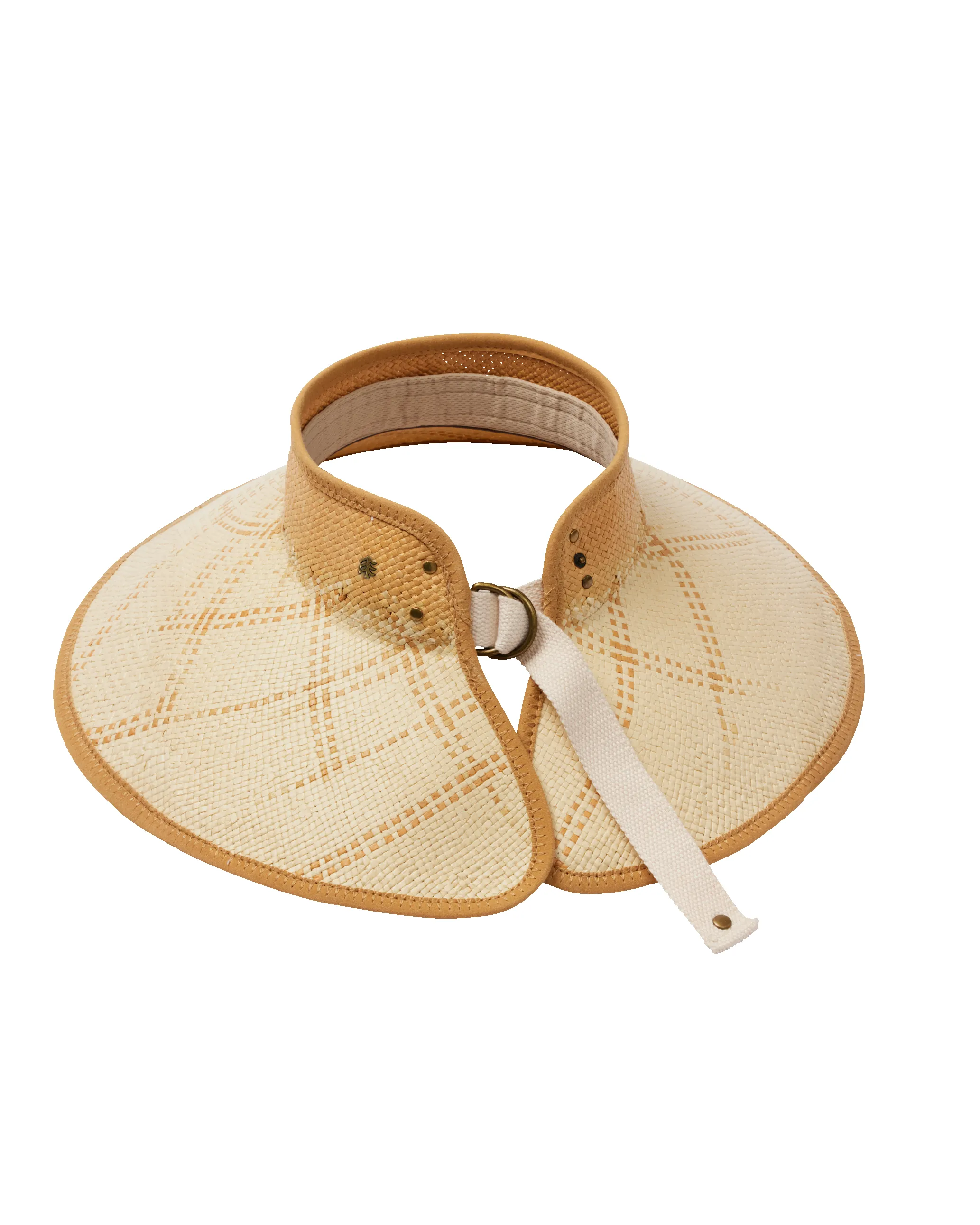 Luna Packable Wide Brim Visor in Sand sold by Hemlock Hat Co product image thumbnail 5