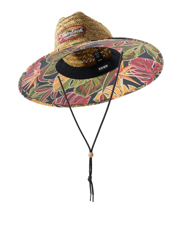 UPF 50+ Lifeguard in Tropical Foliage sold by Hemlock Hat Co