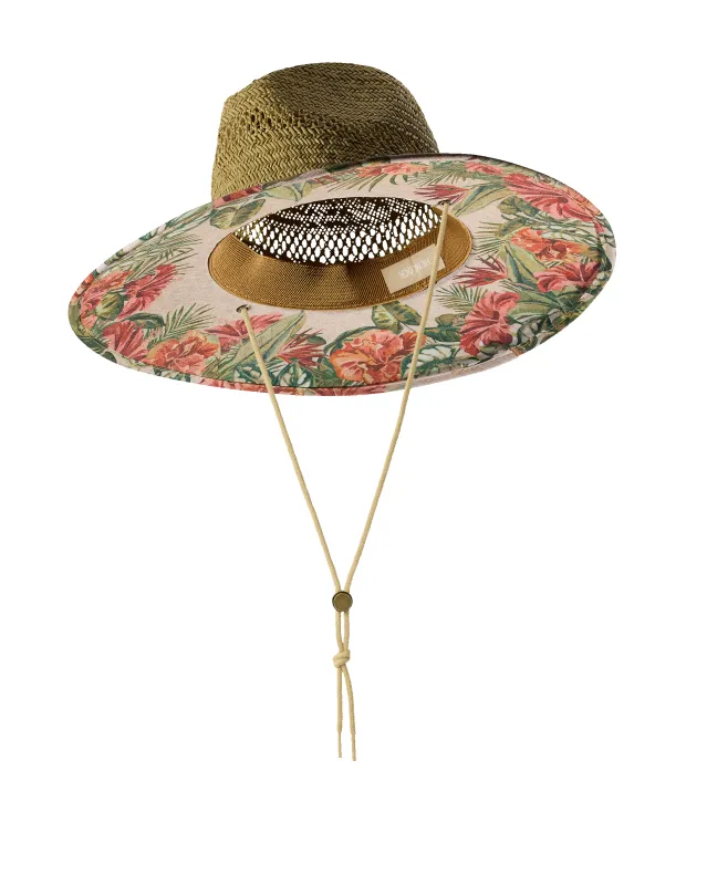 UPF 50+ Lifeguard in Hibiscus sold by Hemlock Hat Co