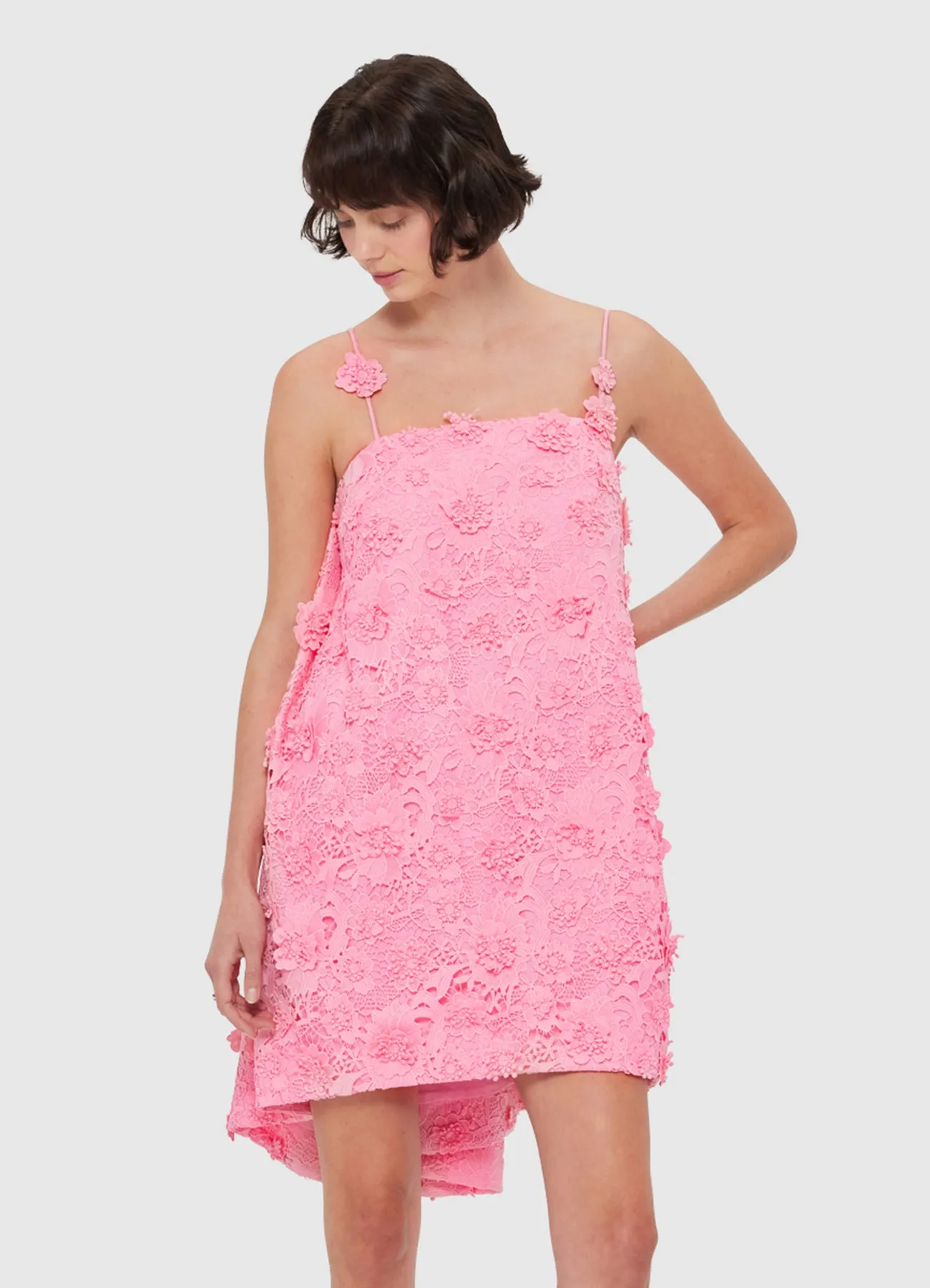 Fifi Lace Mini Dress - Bubblegum sold by LEO LIN product image thumbnail 5