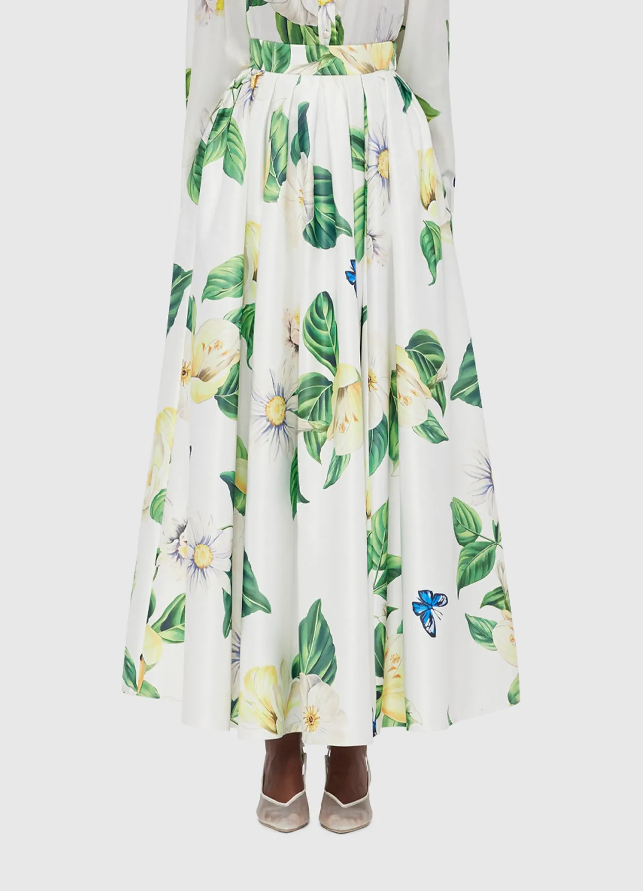 Reinette Skirt - Joie Print in Snow sold by LEO LIN product image thumbnail 2