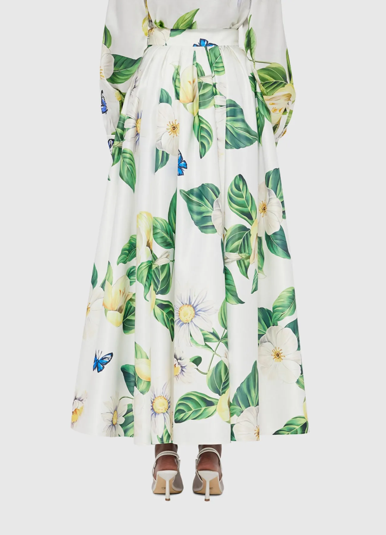 Reinette Skirt - Joie Print in Snow sold by LEO LIN product image thumbnail 4