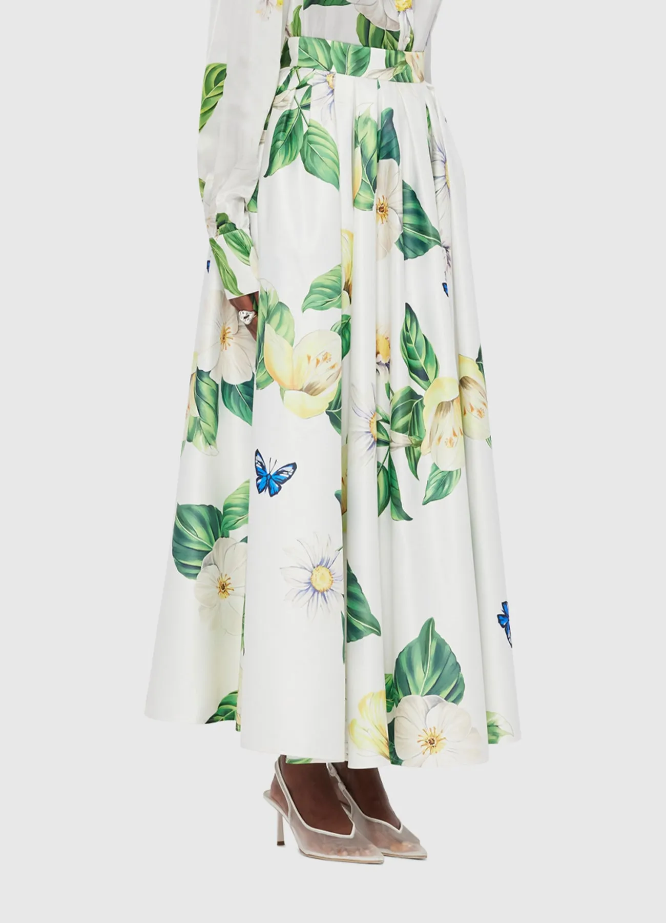 Reinette Skirt - Joie Print in Snow sold by LEO LIN product image thumbnail 3