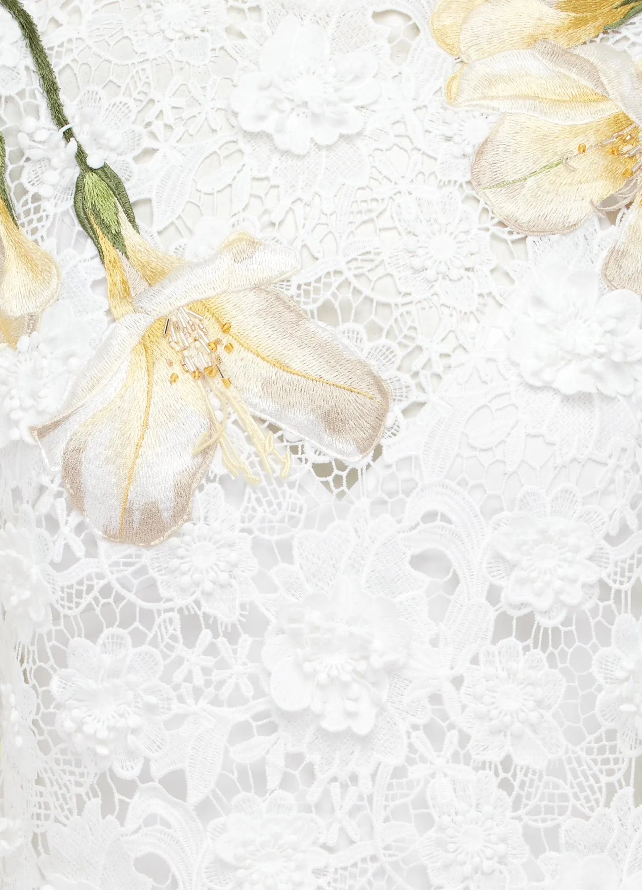 Luna Embroidered Lace Top - Snow sold by LEO LIN product image thumbnail 5