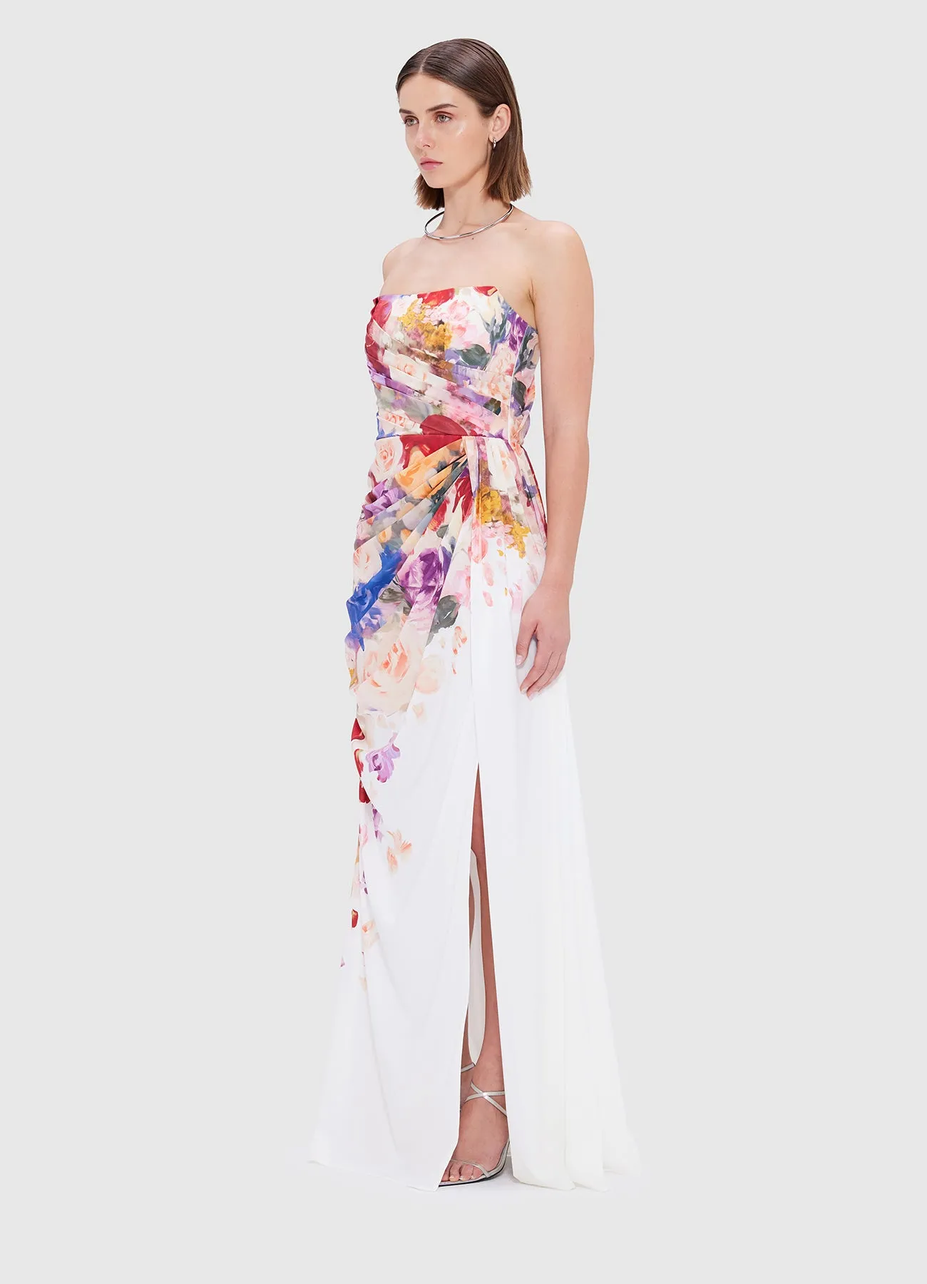 Anastasia Bustier Gown - Fleur Print sold by LEO LIN product image thumbnail 3