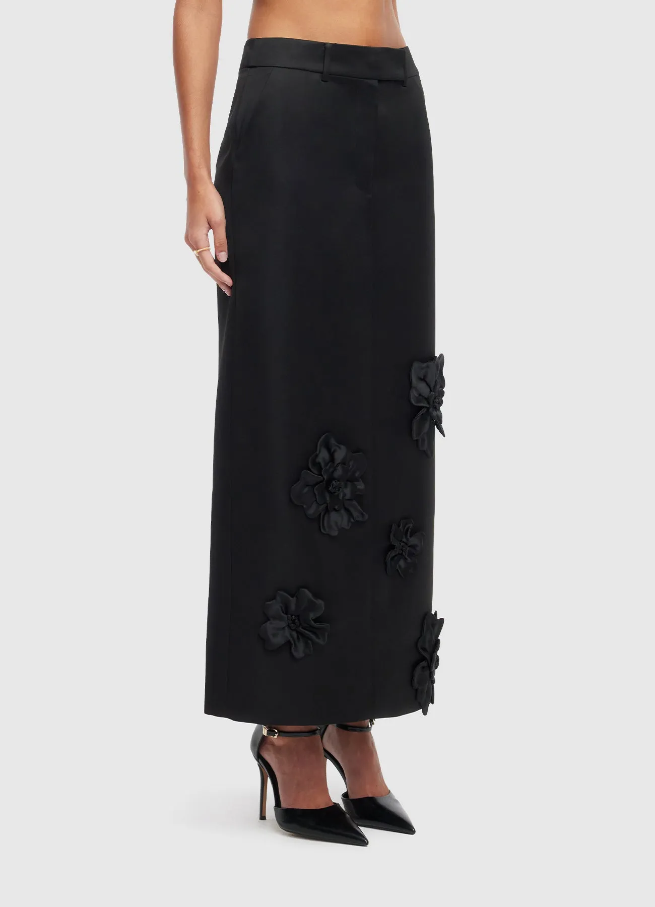 Olivia Petal Maxi Skirt - Ebony sold by LEO LIN product image thumbnail 3