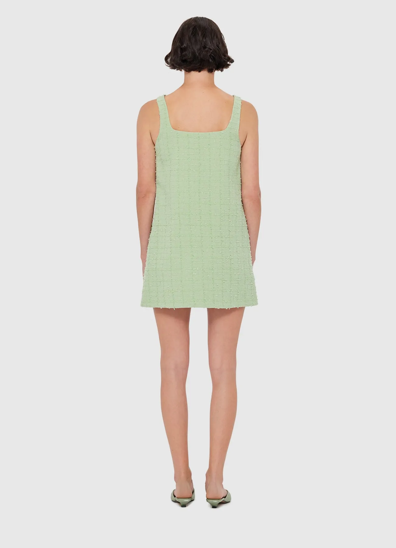 Kira Tweed Mini Dress - Caledon Green sold by LEO LIN product image thumbnail 4