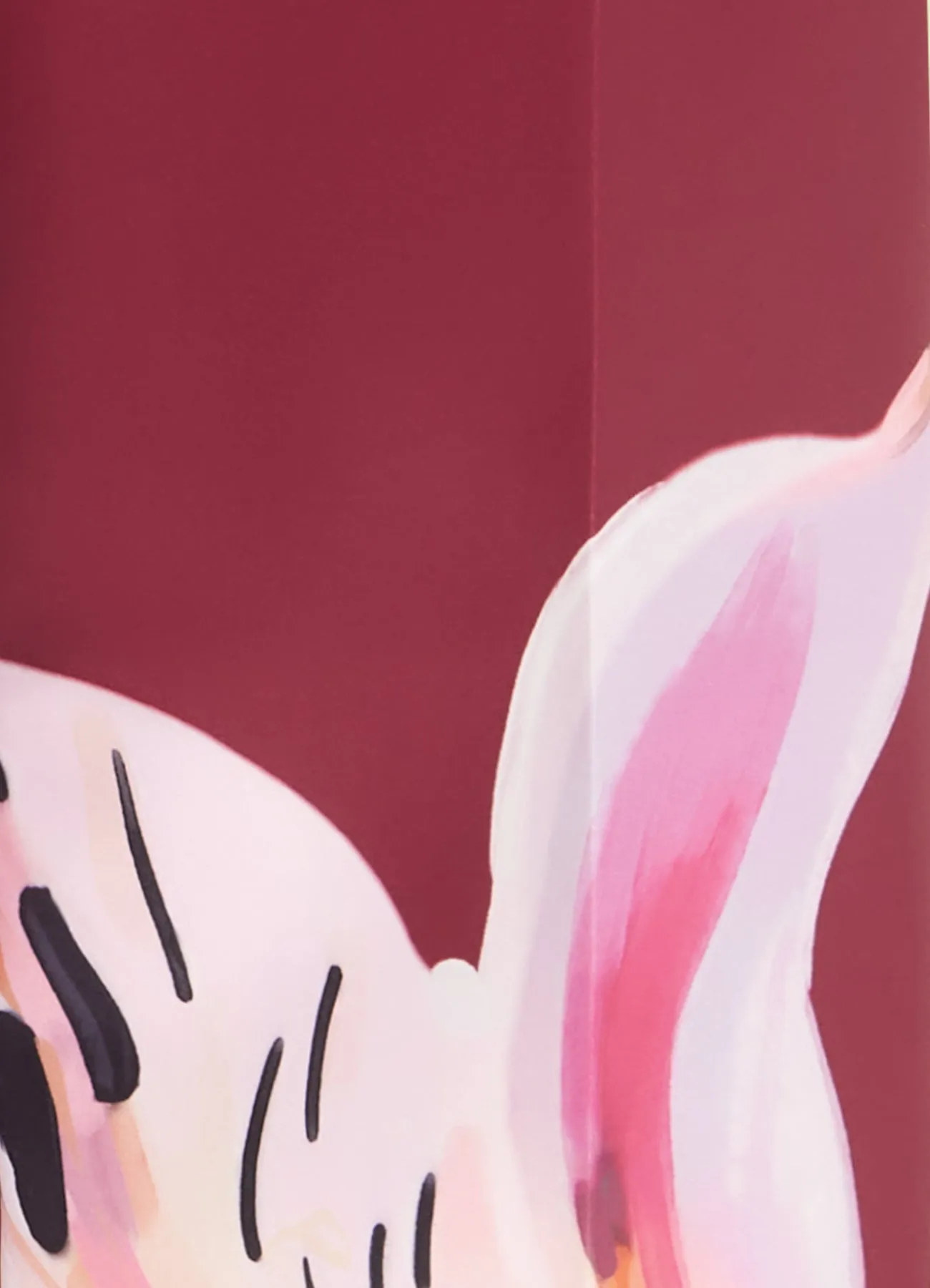 Elisha Wide Leg Pants - Lily Print in Burgundy sold by LEO LIN product image thumbnail 5