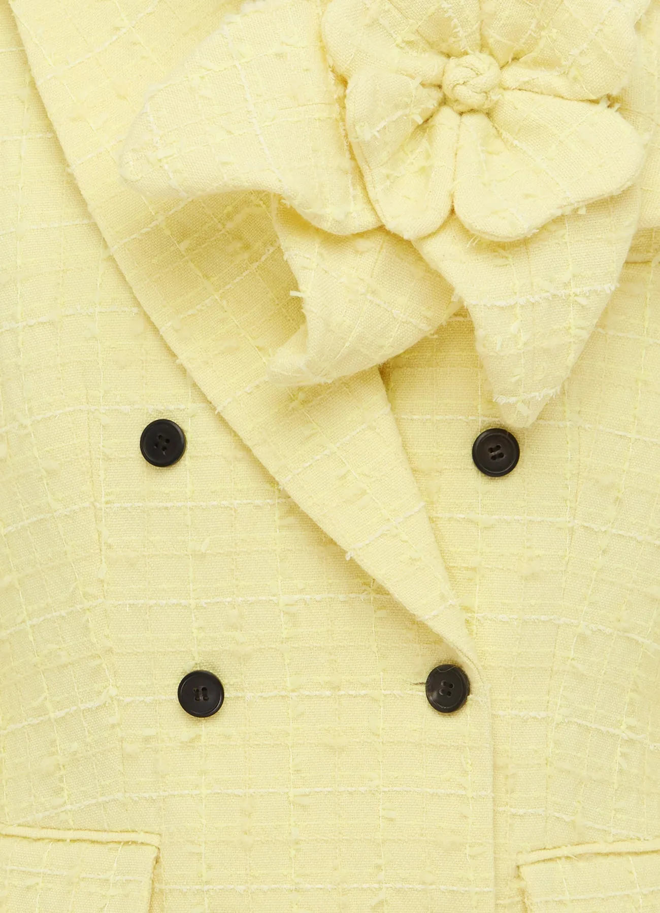 Jazlyn Tweed Blazer - Sorbet Yellow sold by LEO LIN product image thumbnail 5