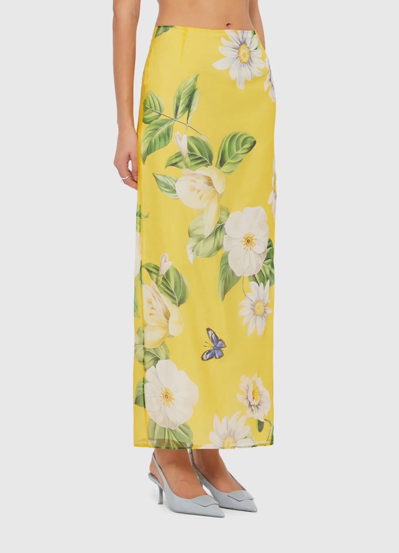 Jing Maxi Skirt - Joie Print in Sunshine sold by LEO LIN product image thumbnail 3