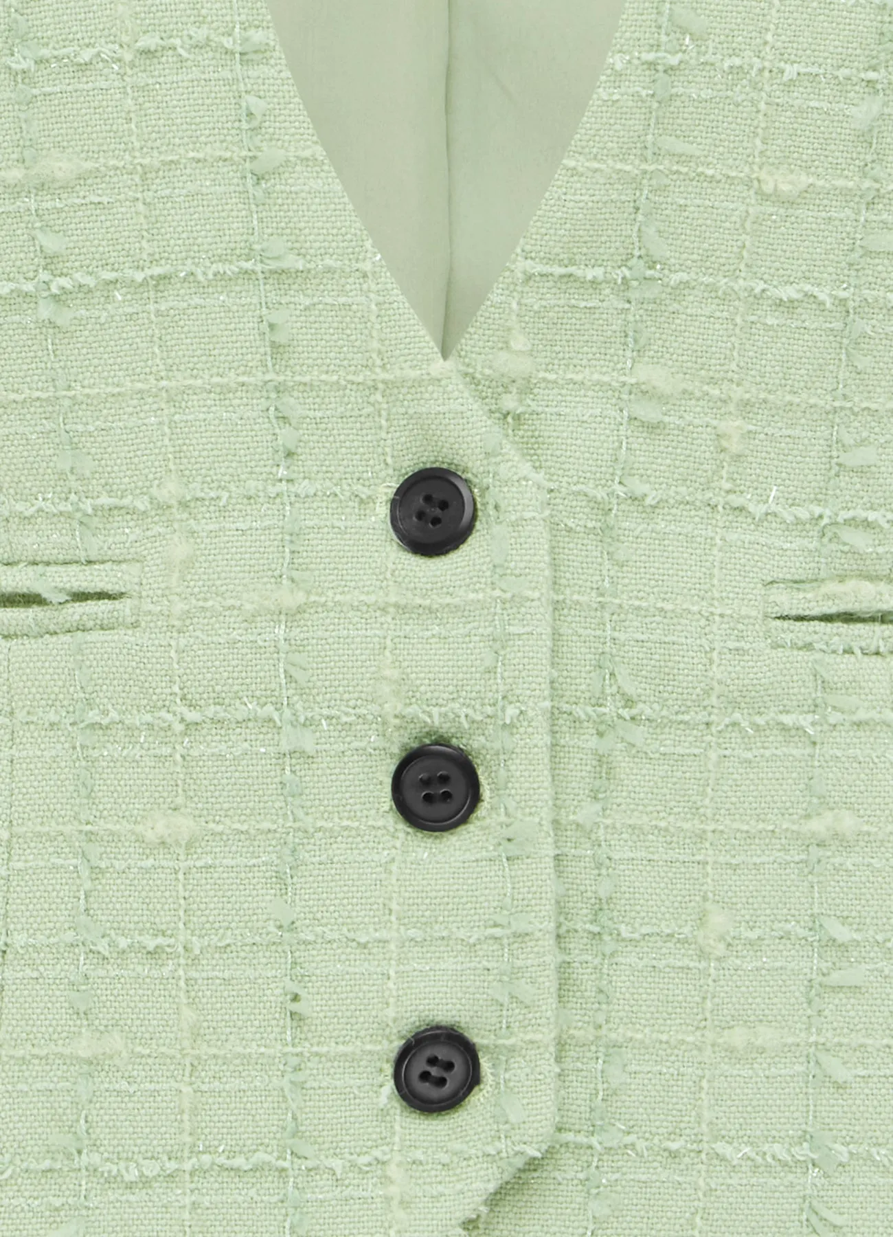 Anna-May Tweed Vest - Caledon Green sold by LEO LIN product image thumbnail 5