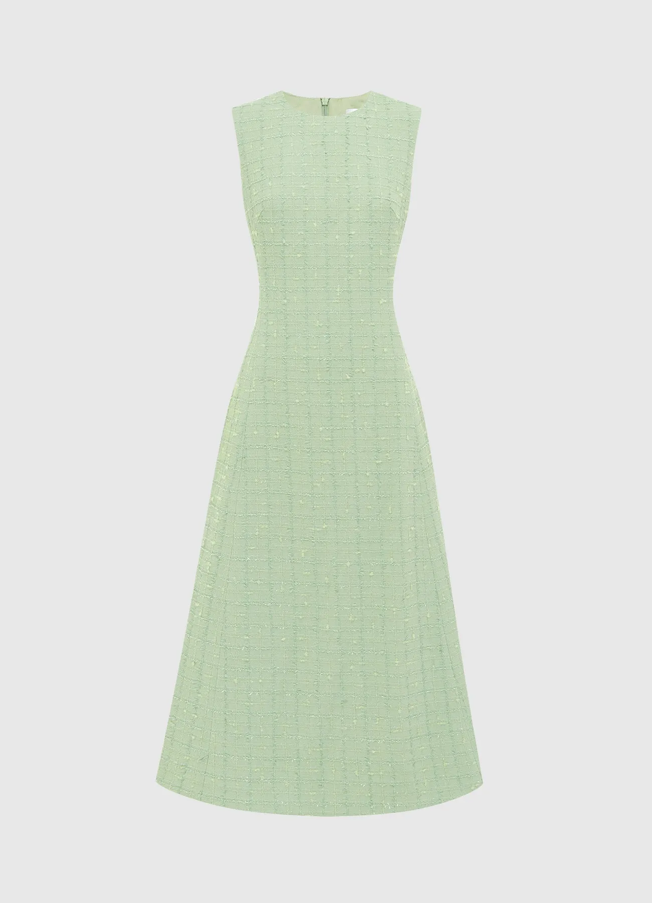 Cleo Tweed Midi Dress - Caledon Green sold by LEO LIN product image thumbnail 2