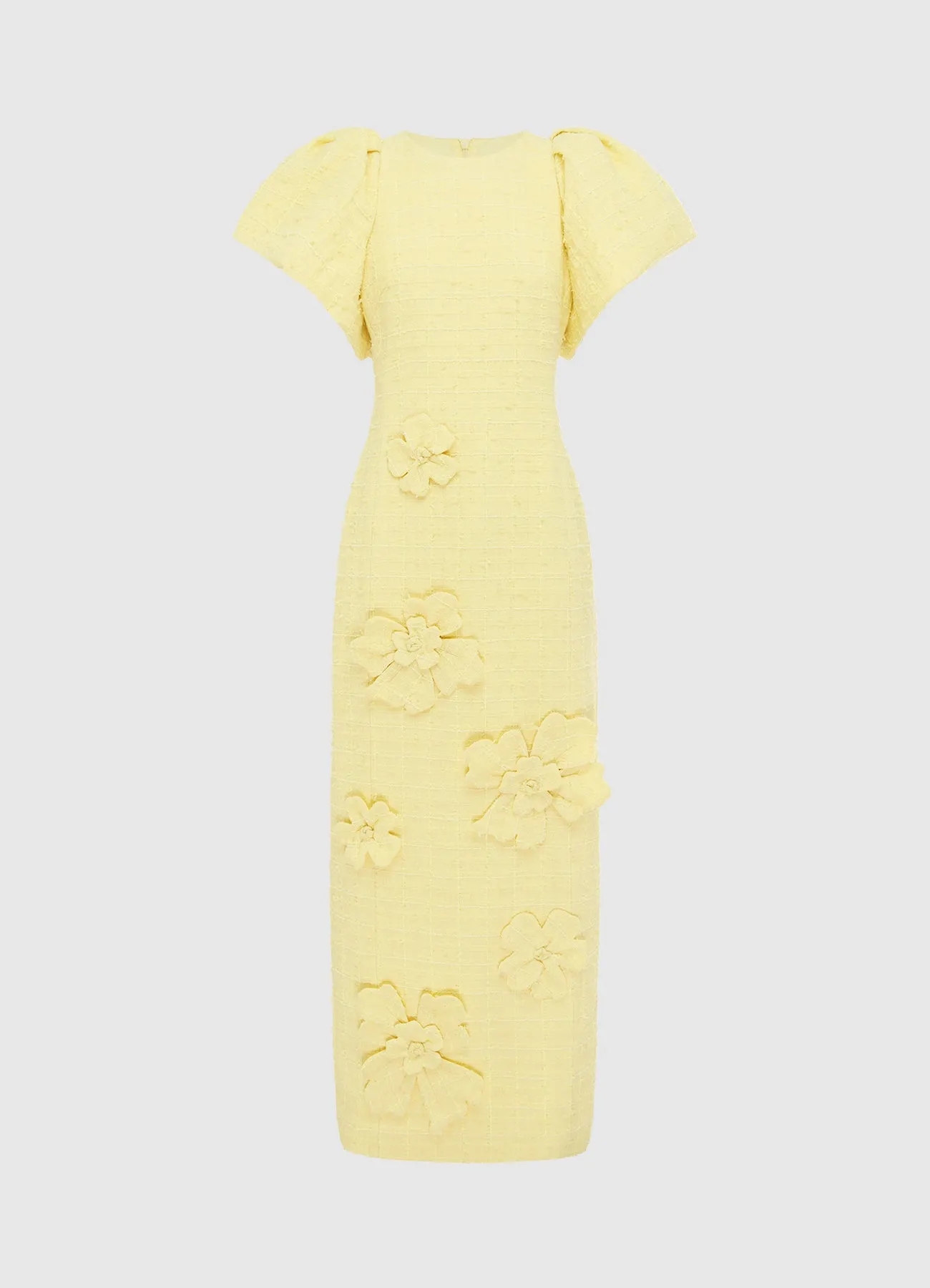 Lucinda Tweed Petal Maxi Dress - Sorbet Yellow sold by LEO LIN