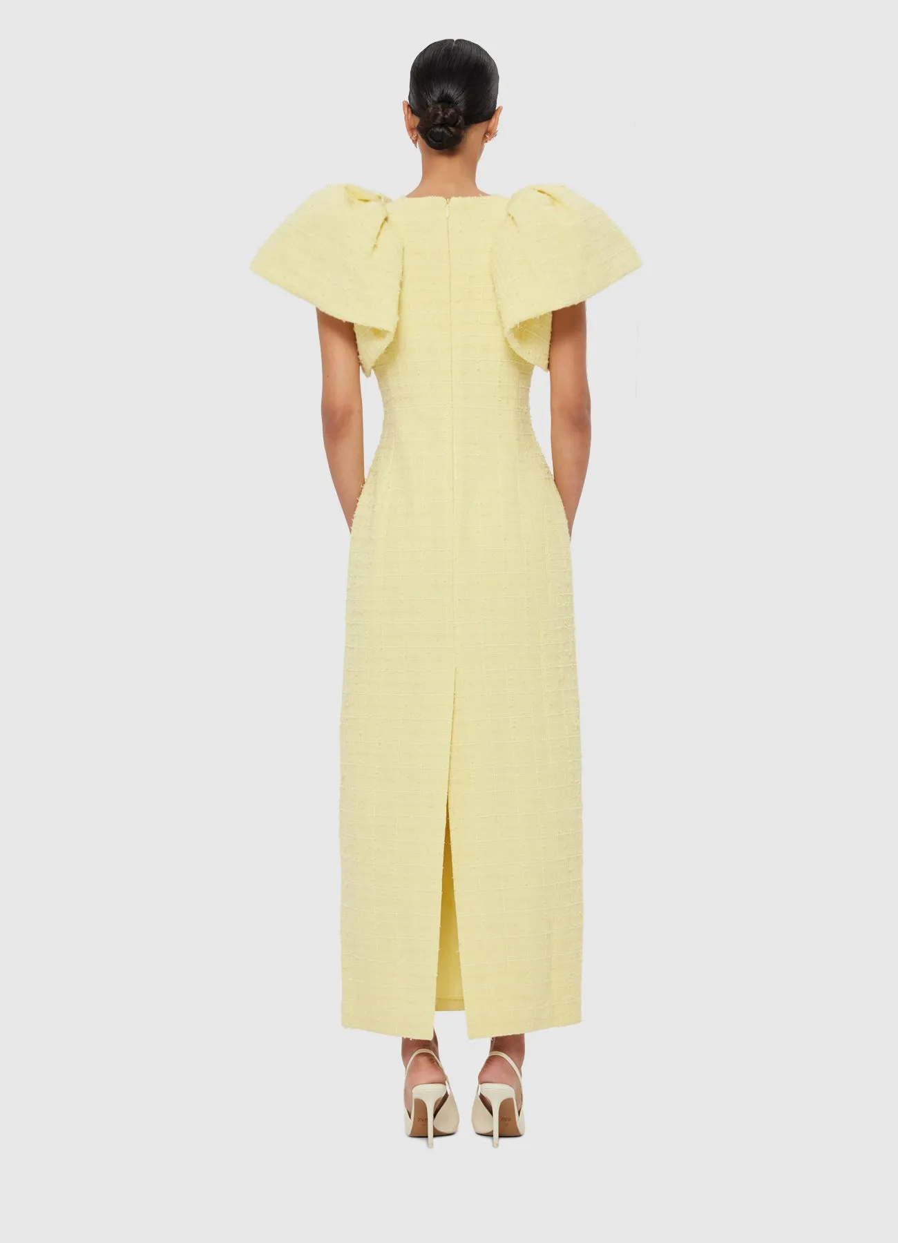 Lucinda Tweed Petal Maxi Dress - Sorbet Yellow sold by LEO LIN product image thumbnail 4