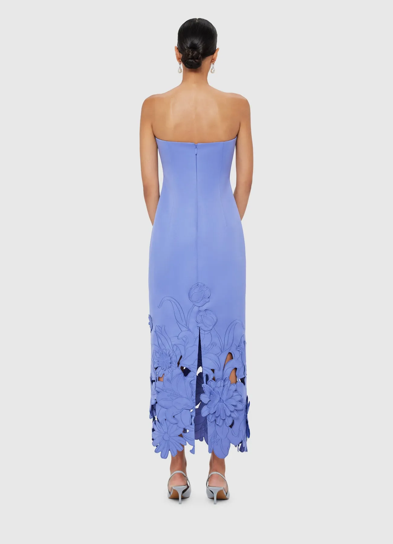 Rayna Appliqué Bustier Maxi Dress - Moonlight sold by LEO LIN product image thumbnail 4