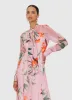 Lilith Tie Neck Maxi Dress - Lavish Print in Pink sold by LEO LIN