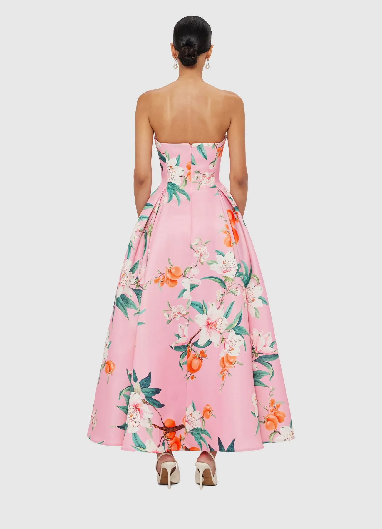 Nora Bustier Maxi Dress - Lavish Print in Pink sold by LEO LIN product image thumbnail 4
