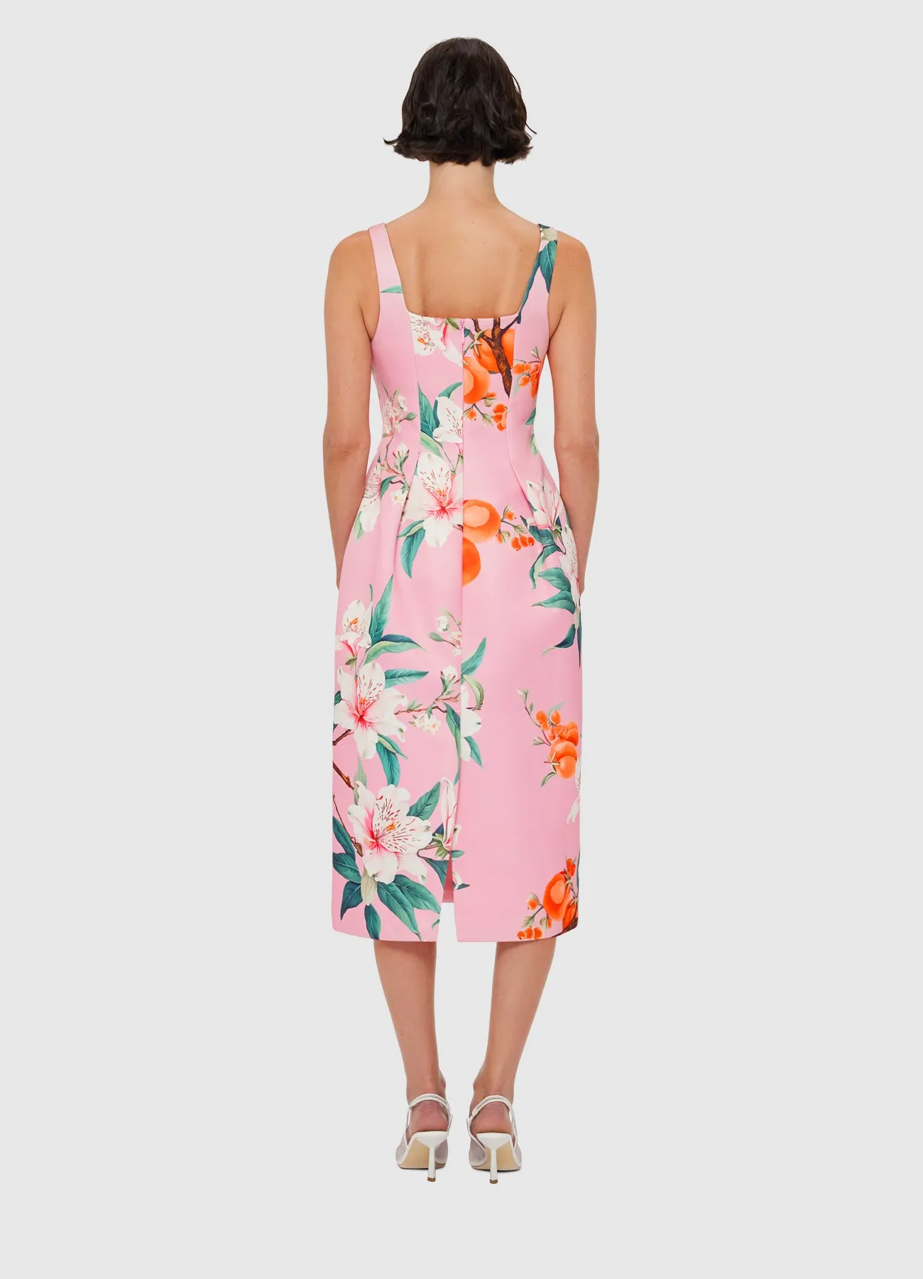Larissa Midi Dress - Lavish Print in Pink sold by LEO LIN product image thumbnail 4