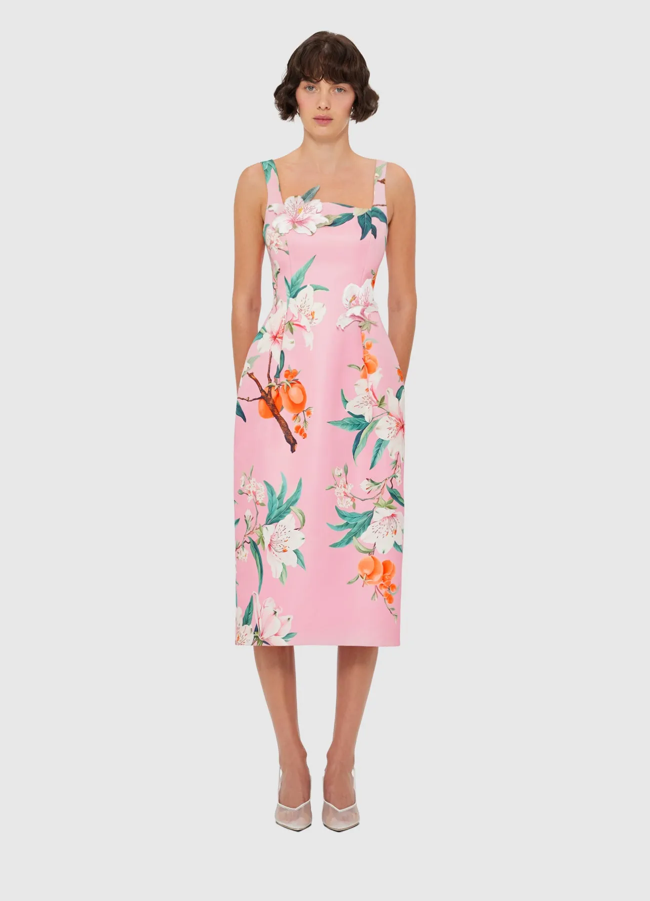 Larissa Midi Dress - Lavish Print in Pink sold by LEO LIN product image thumbnail 2