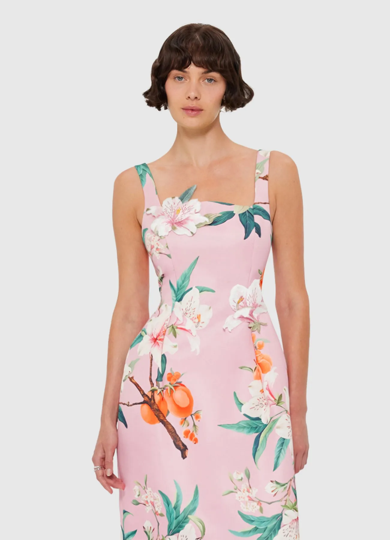 Larissa Midi Dress - Lavish Print in Pink sold by LEO LIN product image thumbnail 5