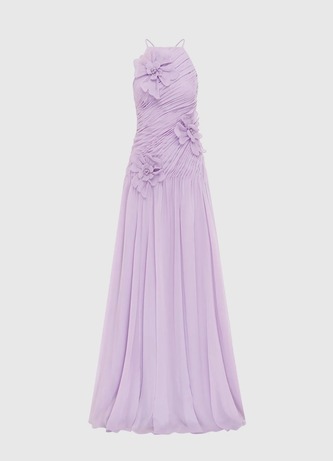 Amya Petal Gown - Lilac sold by LEO LIN