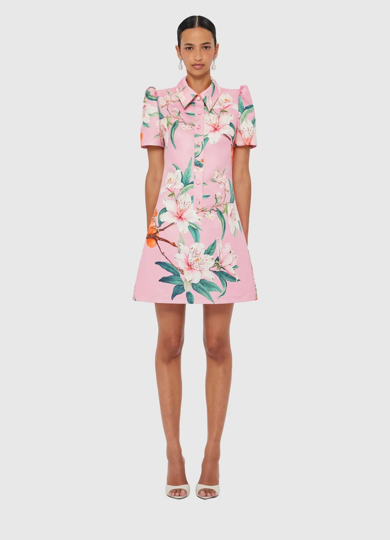 Brooke Mini Dress - Lavish Print in Pink sold by LEO LIN product image thumbnail 2