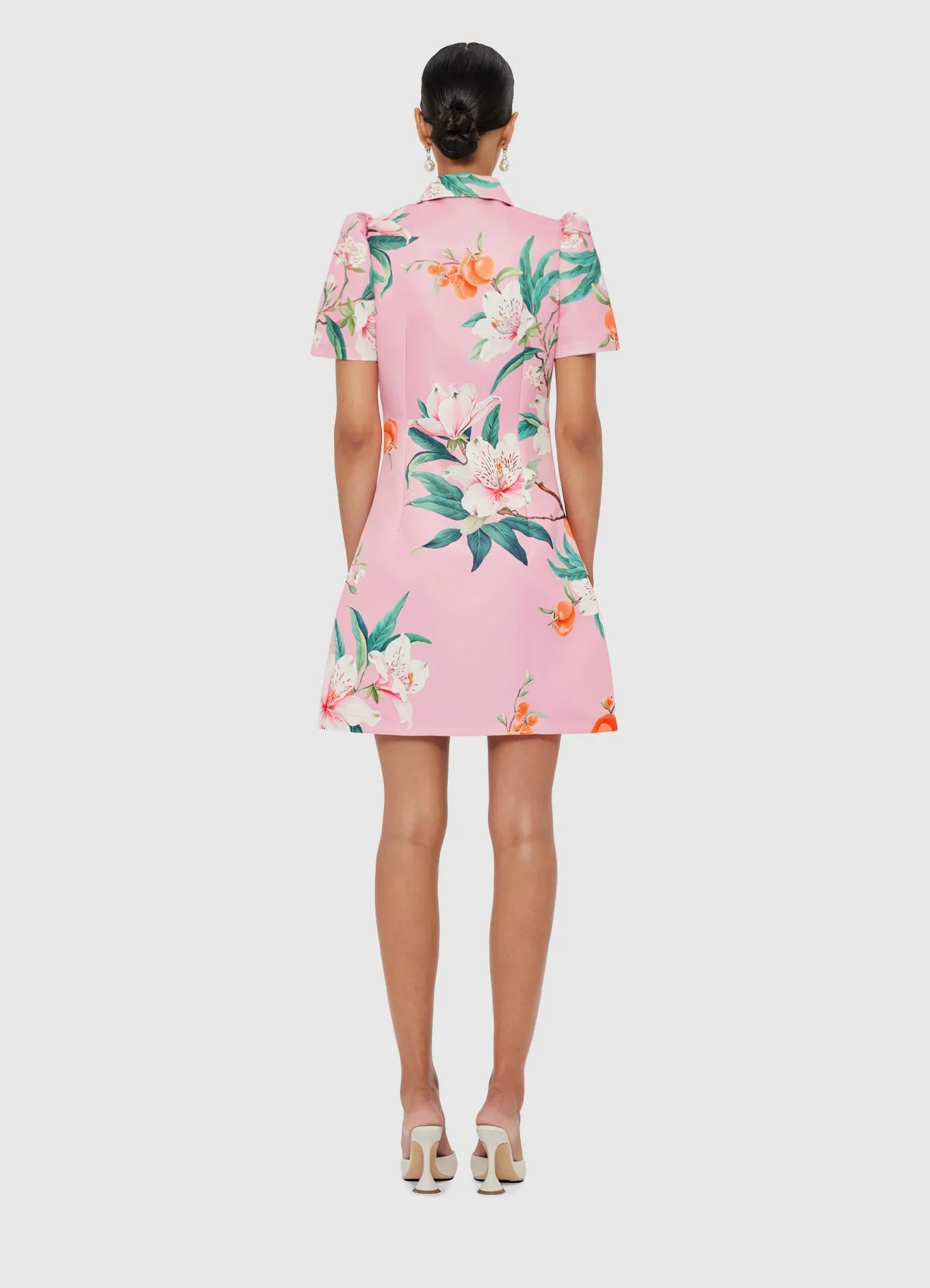 Brooke Mini Dress - Lavish Print in Pink sold by LEO LIN product image thumbnail 4