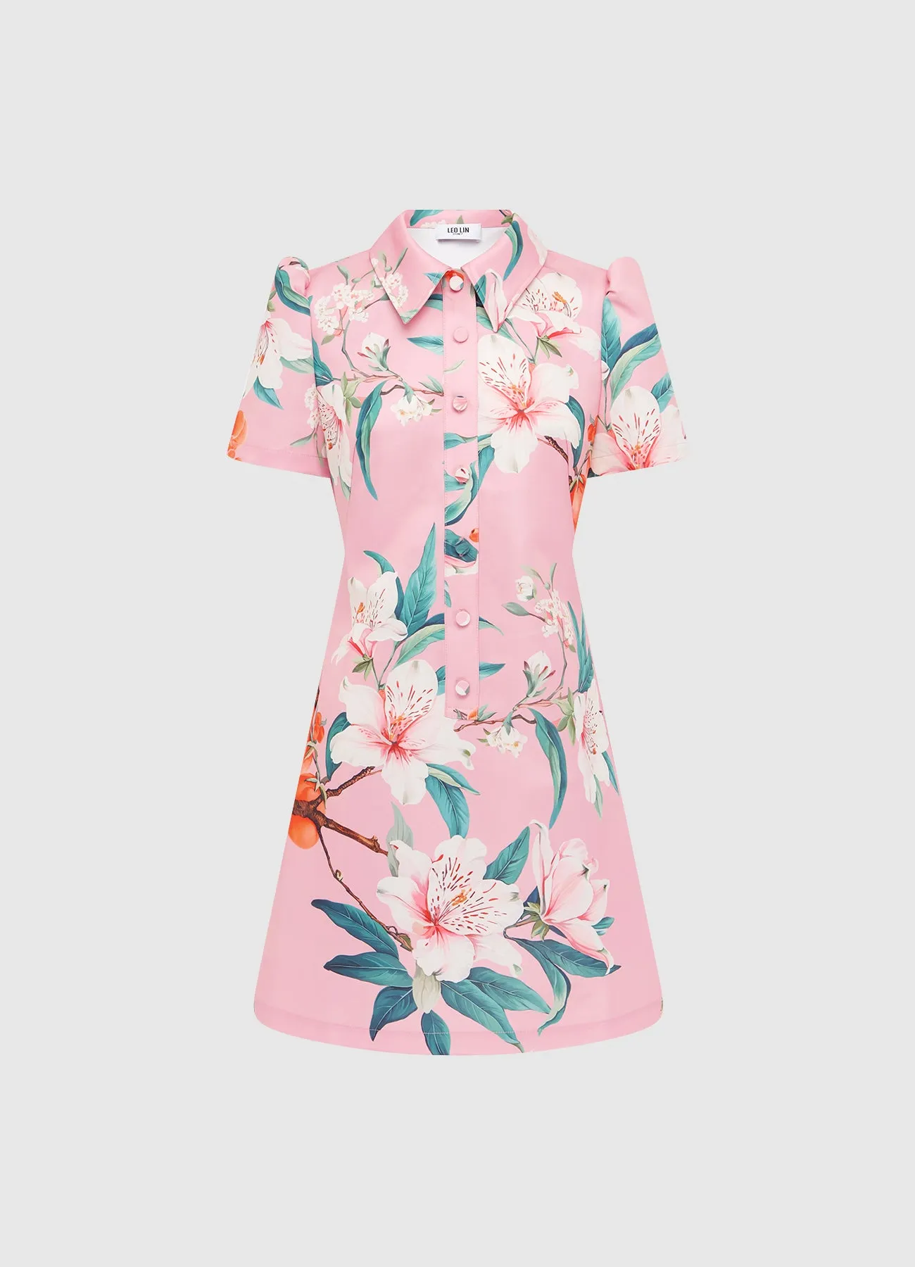 Brooke Mini Dress - Lavish Print in Pink sold by LEO LIN