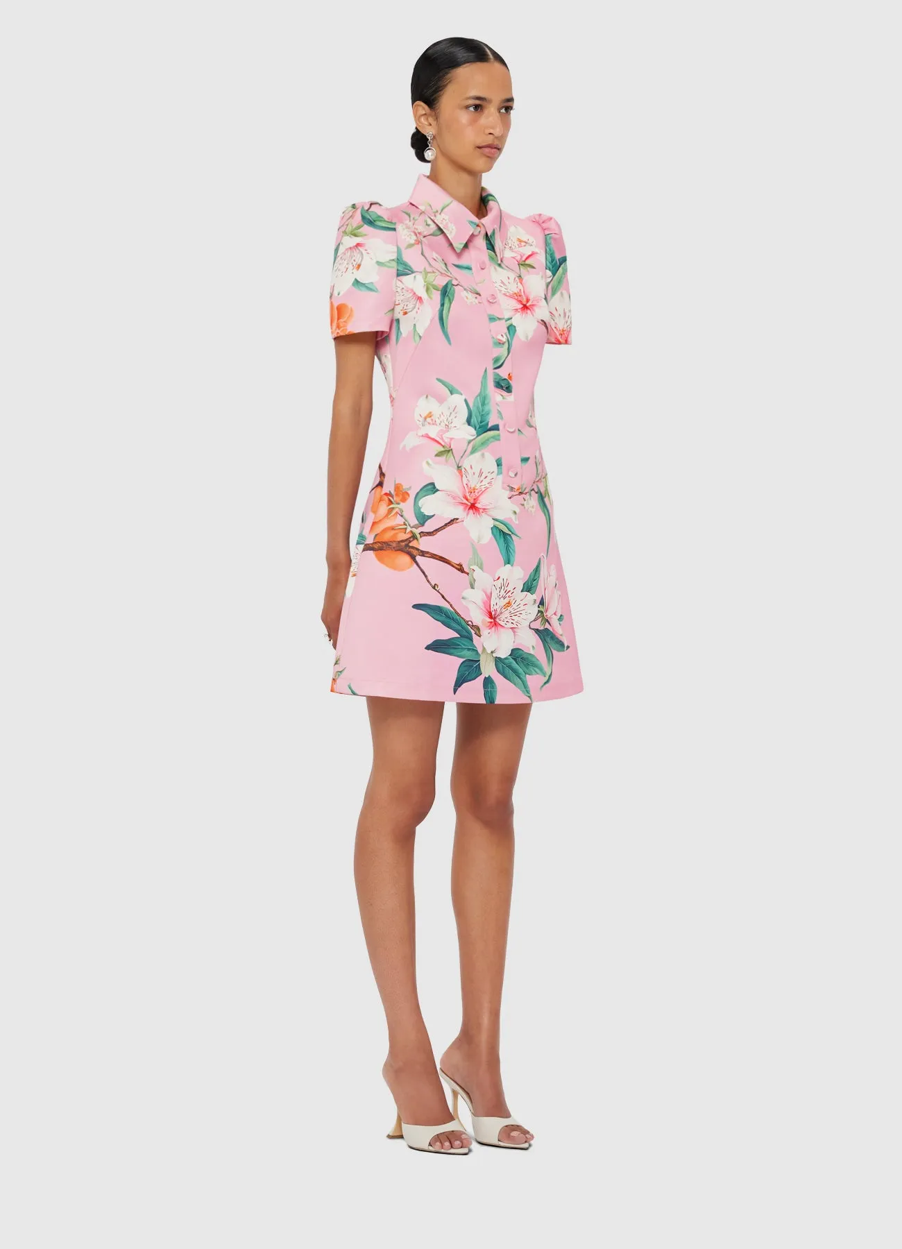 Brooke Mini Dress - Lavish Print in Pink sold by LEO LIN product image thumbnail 3
