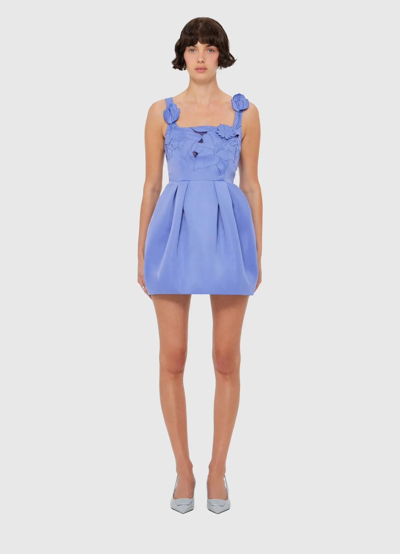 Piper Appliqué Bell Shape Mini Dress - Moonlight sold by LEO LIN product image thumbnail 2